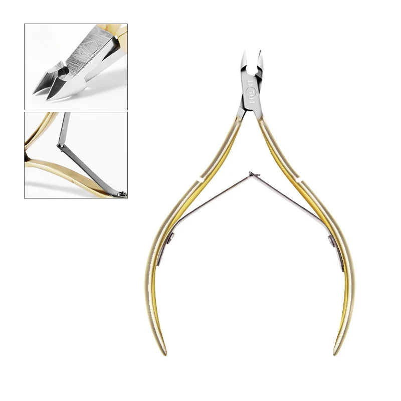 Stainless Steel Cuticle Nipper - Pro Nail & Toenail Trimmer