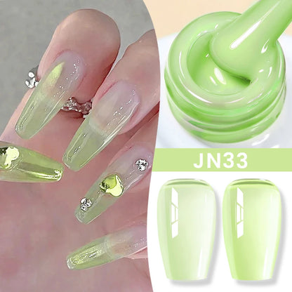 Jelly Nude Gel Nail Polish 10ml - Light Pink Peach UV Cure