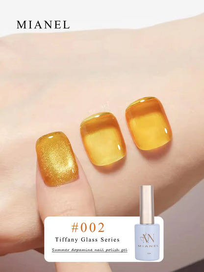 MIANEL Gel Nail Polish 12ML - Candy Glass Finish, 1-10pcs