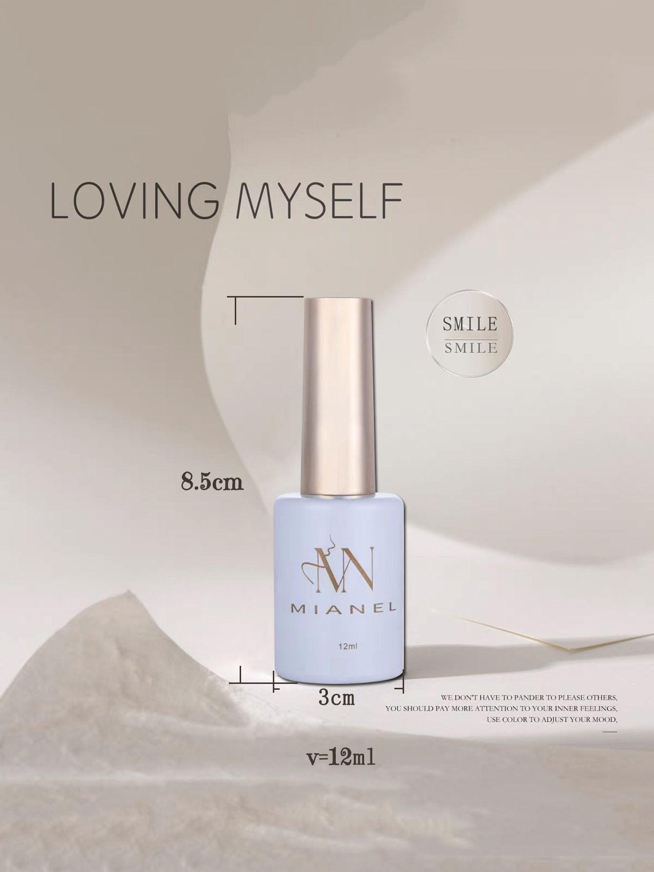 MIANEL Gel Nail Polish 12ML - Candy Glass Finish, 1-10pcs