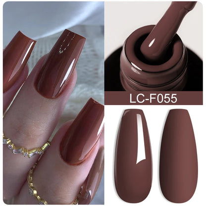 LILYCUTE 8ml Pink Natural Dried Flower Gel Nail Polish Summer Colorful Fairy Series Manicure Painting Soak Off Nail Art UV Gel