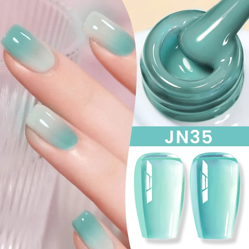 Jelly Nude Gel Nail Polish - 50 Colors, UV LED Soak Off