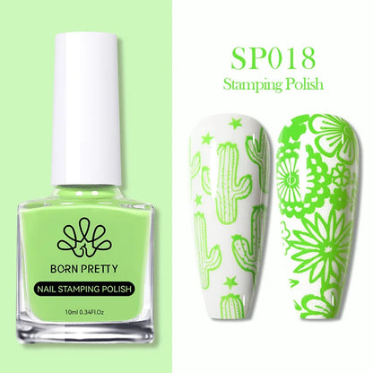 Nail Stamping Polish Set - 25 Colors, Peel Off Latex