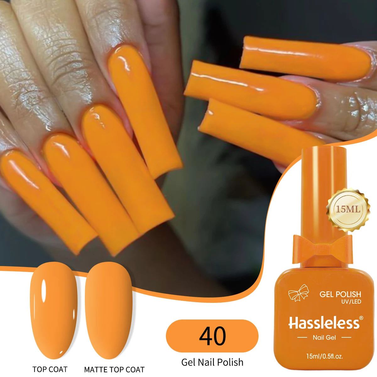 Single-Use 15ml Gel Nail Polish - Easy Home/Salon Manicure
