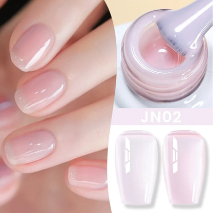 Jelly Nude Gel Nail Polish - 50 Colors, UV LED Soak Off
