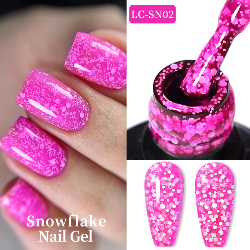LILYCUTE 7ml Thermal Gel Nail Polish 3 Layers Temperature Color Changing Gel Polish Semi Permanent UV Gel For Nail Art Manicure