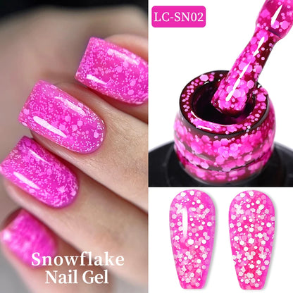 LILYCUTE 7ml Thermal Gel Nail Polish 3 Layers Temperature Color Changing Gel Polish Semi Permanent UV Gel For Nail Art Manicure
