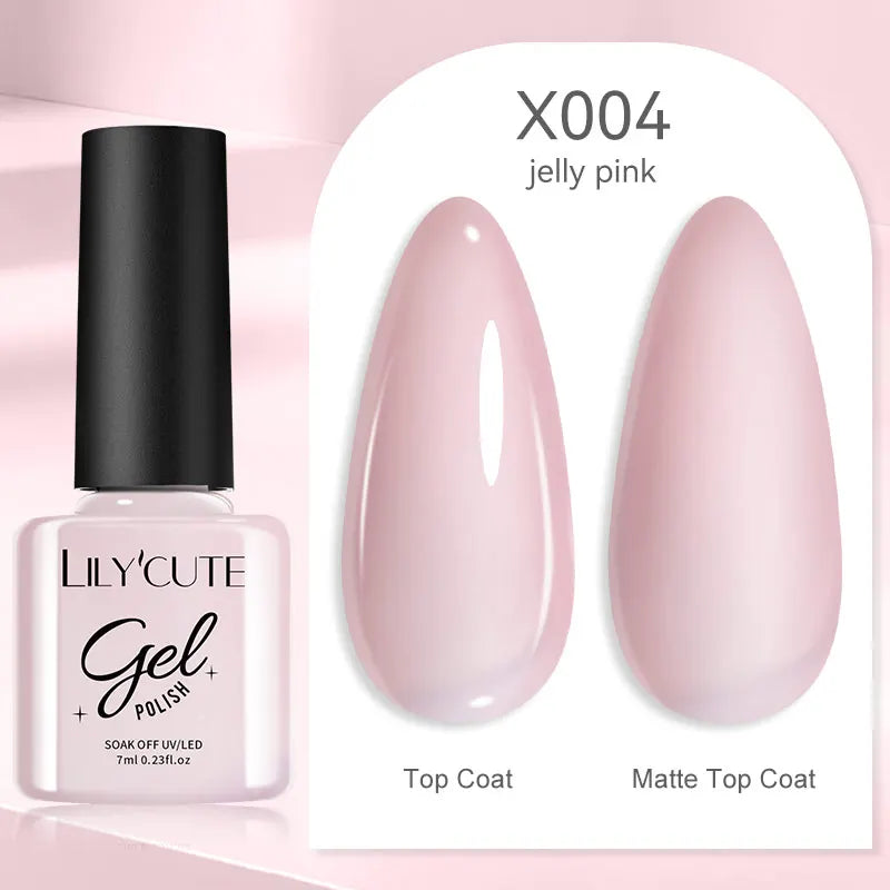 LILYCUTE 7ml Thermal Gel Nail Polish 3 Layers Temperature Color Changing Gel Polish Semi Permanent UV Gel For Nail Art Manicure