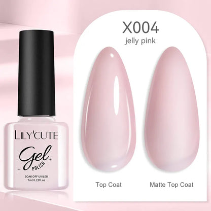 LILYCUTE 7ml Thermal Gel Nail Polish 3 Layers Temperature Color Changing Gel Polish Semi Permanent UV Gel For Nail Art Manicure