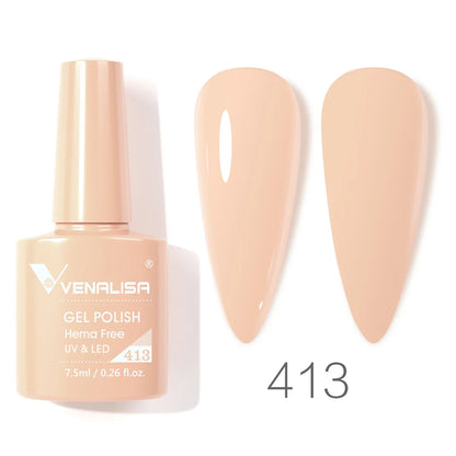Venalisa VIP4 7.5ml Gel Nail Polish Hema Free Full Coverage Beautiful Semi Permanent Soak Off UV LED Gel Nail Polish Gel Lacquer