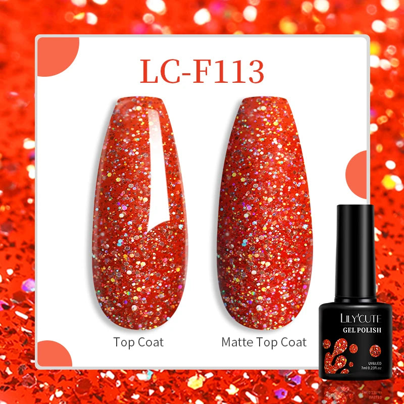 LILYCUTE 8ml Pink Natural Dried Flower Gel Nail Polish Summer Colorful Fairy Series Manicure Painting Soak Off Nail Art UV Gel