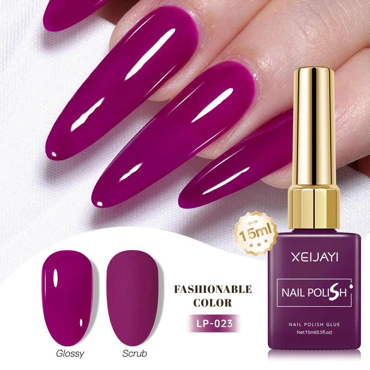 Gel Nail Polish: Nail Varnish Gel 60 Colors - Gloss, Matte, Ice-Clear Finish