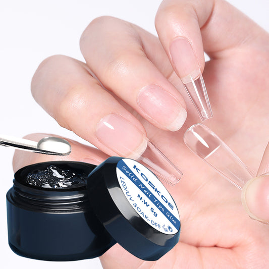 KOSKOE 5g Nail Tips Gel - Multifunctional DIY Manicure Glue