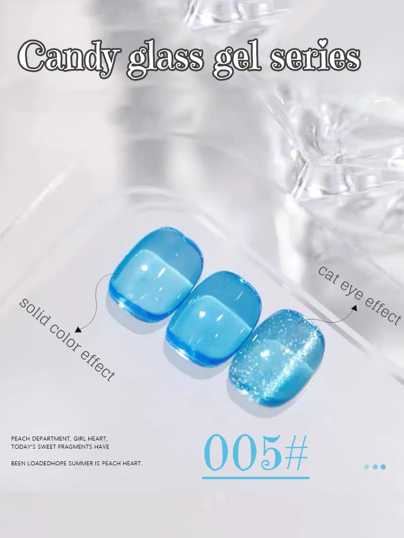 MIANEL Gel Nail Polish 12ML - Candy Glass Finish, 1-10pcs
