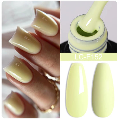 LILYCUTE 8ml Pink Natural Dried Flower Gel Nail Polish Summer Colorful Fairy Series Manicure Painting Soak Off Nail Art UV Gel