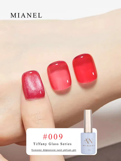 MIANEL Gel Nail Polish 12ML - Candy Glass Finish, 1-10pcs