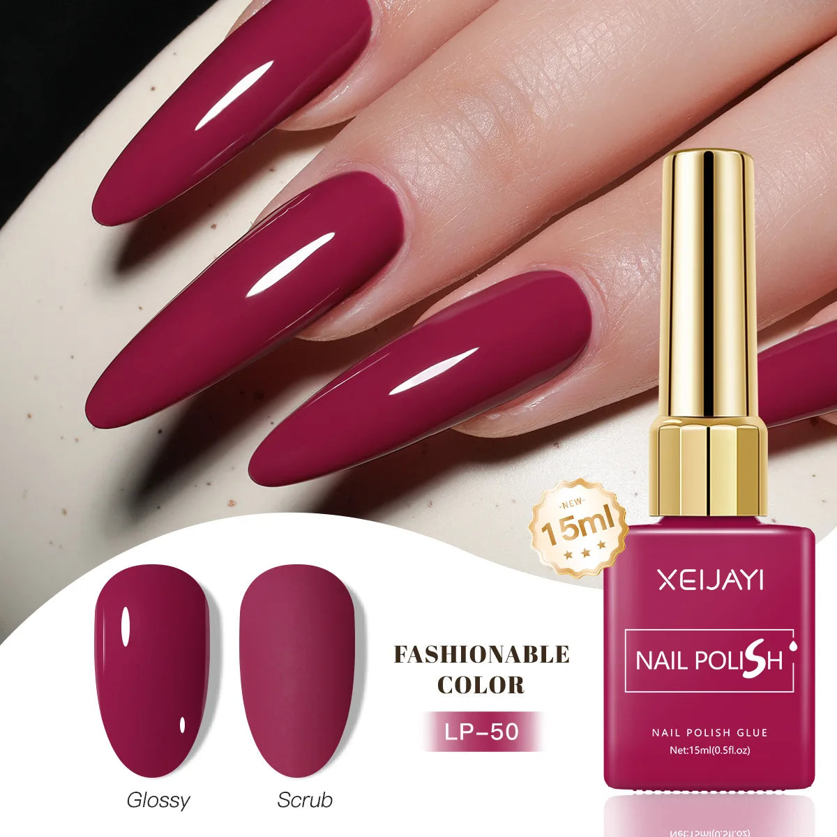 Gel Nail Polish: Nail Varnish Gel 60 Colors - Gloss, Matte, Ice-Clear Finish