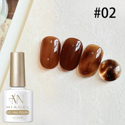 Jelly Gel Nail Polish 10ML - Brown Amber Series 2026