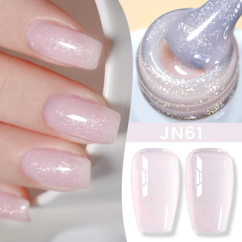 Jelly Nude Gel Nail Polish - 50 Colors, UV LED Soak Off