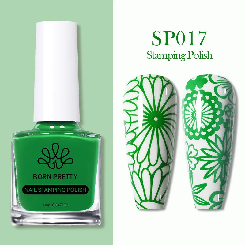 Nail Stamping Polish Set - 25 Colors, Peel Off Latex