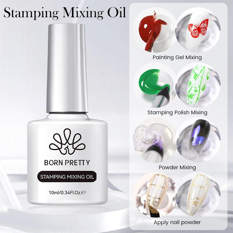Nail Stamping Polish Set - 25 Colors, Peel Off Latex