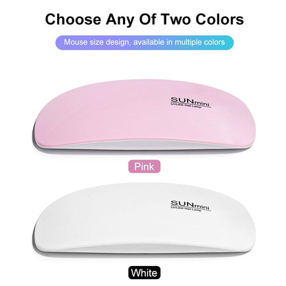 6W Mini Nail Dryer: Portable LED UV Lamp for Home Manicure