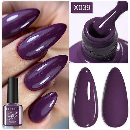 LILYCUTE 7ml Thermal Gel Nail Polish 3 Layers Temperature Color Changing Gel Polish Semi Permanent UV Gel For Nail Art Manicure