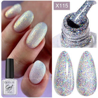 LILYCUTE 7ml Thermal Gel Nail Polish 3 Layers Temperature Color Changing Gel Polish Semi Permanent UV Gel For Nail Art Manicure