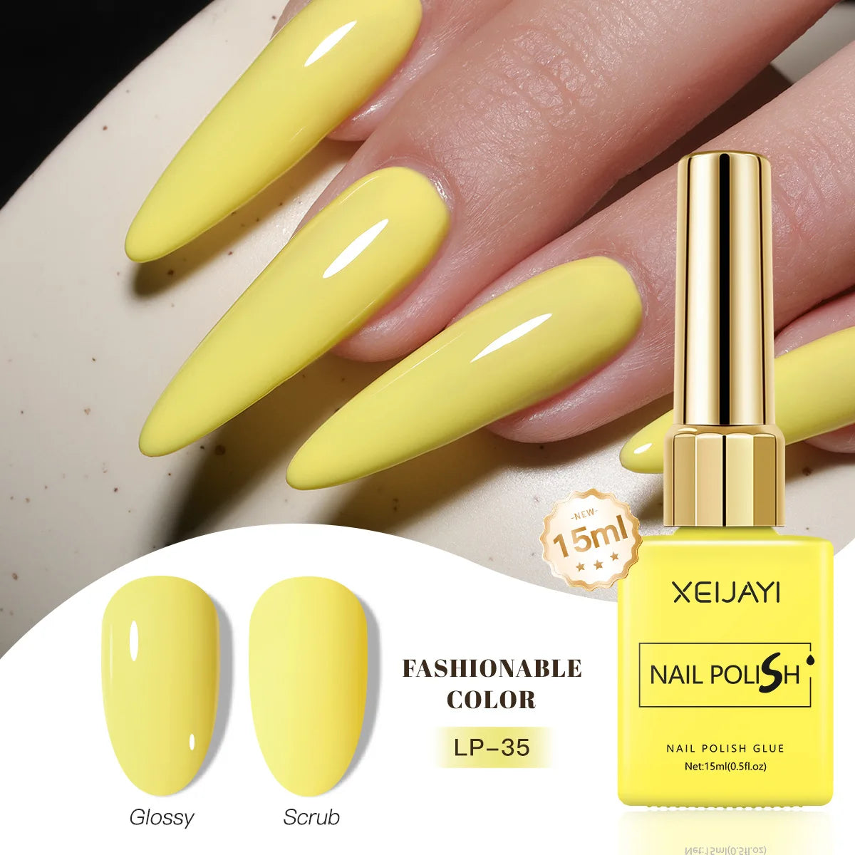Gel Nail Polish: Nail Varnish Gel 60 Colors - Gloss, Matte, Ice-Clear Finish