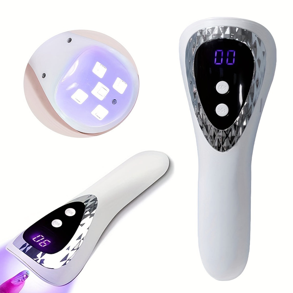 UV LED Nail Lamp - Quick Dry, USB Rechargeable Mini Dryer