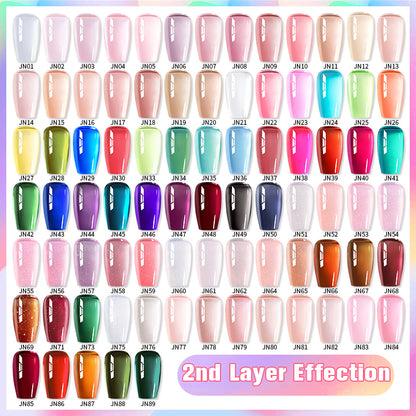 Jelly Nude Gel Nail Polish - 50 Colors, UV LED Soak Off