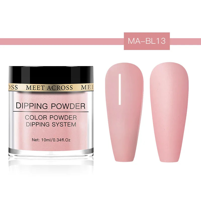 Glitter Nail Dipping Powder - Pink, No Lamp, 5/10g
