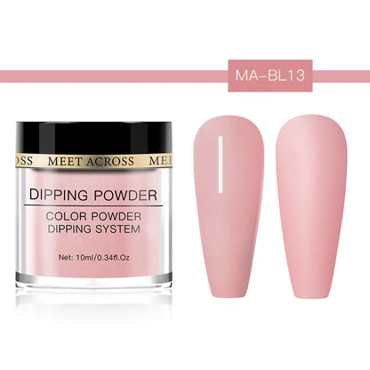 Glitter Nail Dipping Powder - Pink, No Lamp, 5/10g