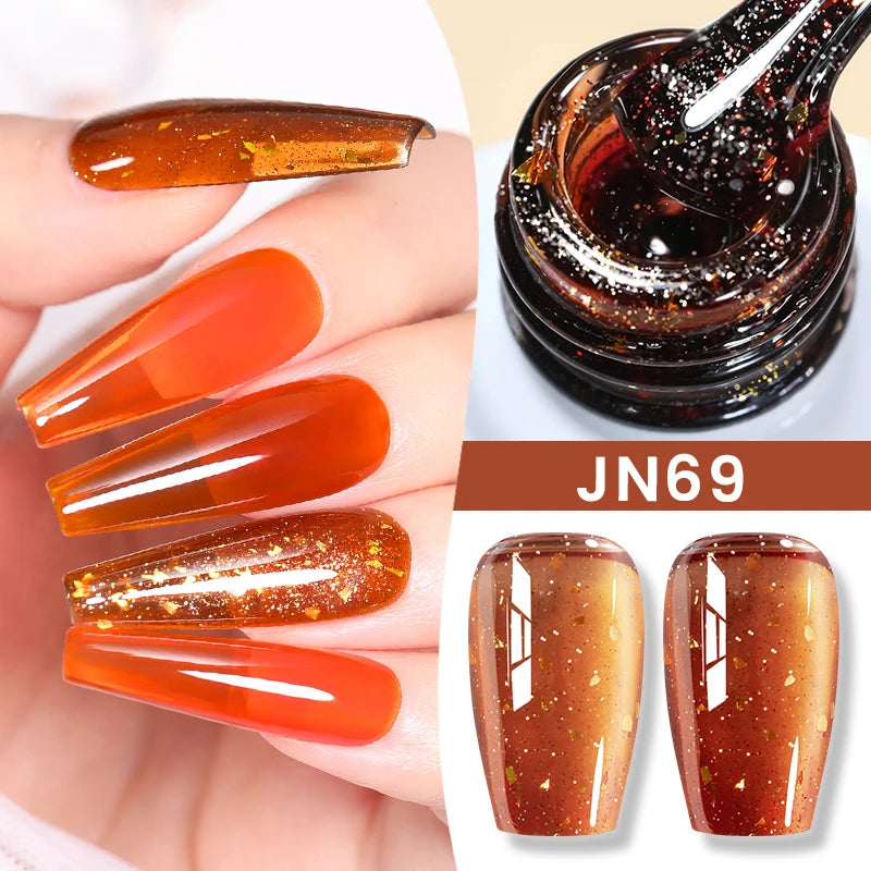 Jelly Nude Gel Nail Polish 10ml - Light Pink Peach UV Cure