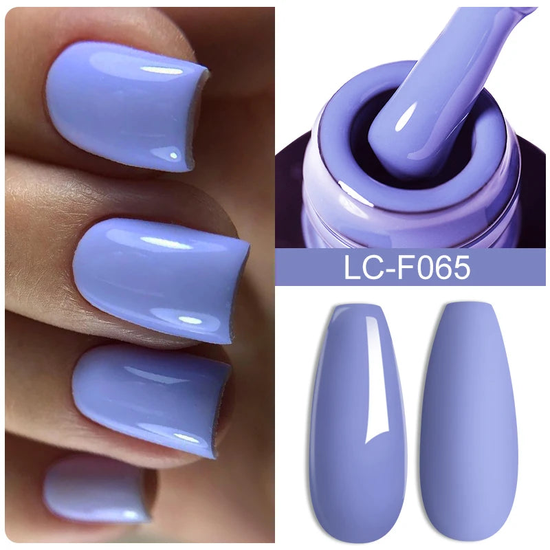 LILYCUTE 8ml Pink Natural Dried Flower Gel Nail Polish Summer Colorful Fairy Series Manicure Painting Soak Off Nail Art UV Gel