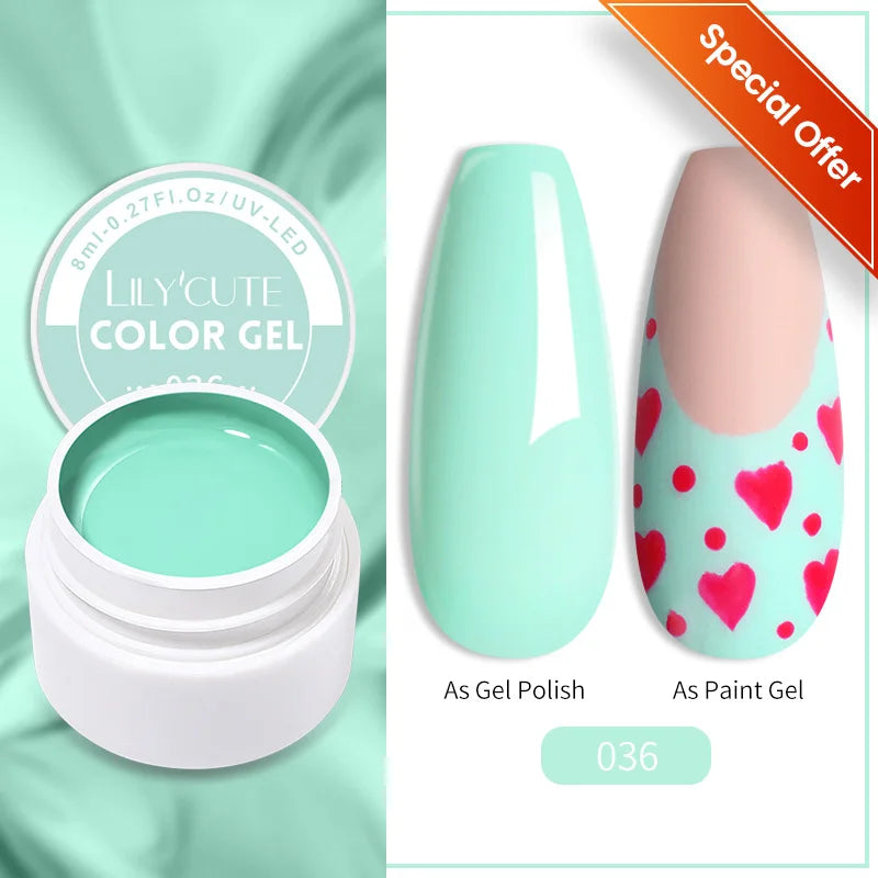 LILYCUTE 8ml Pink Natural Dried Flower Gel Nail Polish Summer Colorful Fairy Series Manicure Painting Soak Off Nail Art UV Gel