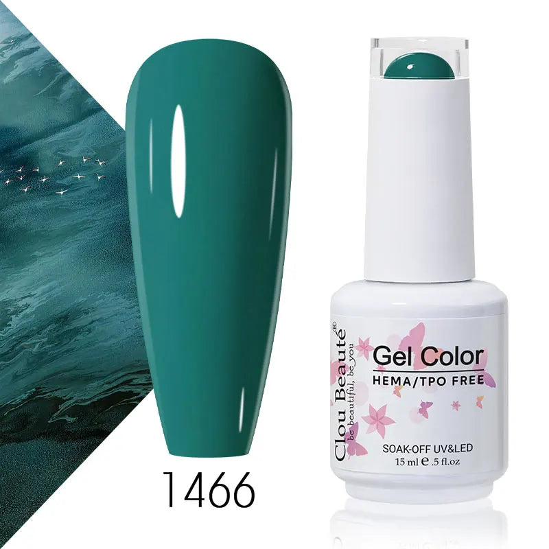 Clou Beaute 15ml Summer Bright Hot Pink Orange HEMA TPO FREE Nail Gel Polish Vernis Semi Permanent Nail Art Pigment Gel Varnish