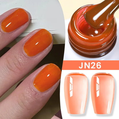 Jelly Nude Gel Nail Polish 10ml - Light Pink Peach UV Cure