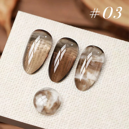 Jelly Gel Nail Polish 10ML - Brown Amber Series 2026