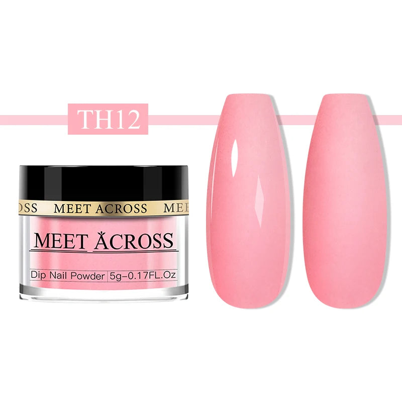 Glitter Nail Dipping Powder - Pink, No Lamp, 5/10g