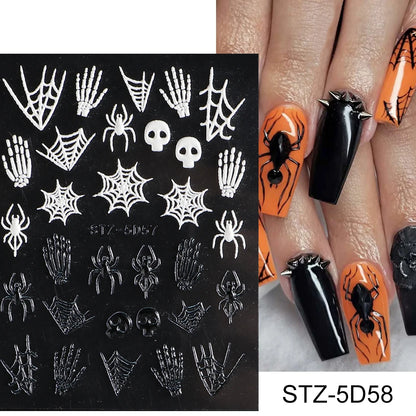 Insect Dragonfly 5D Nail Art Stickers - Y2K Summer Manicure Decals