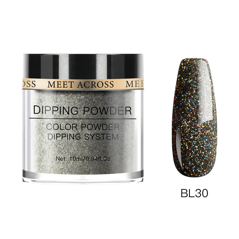 Glitter Nail Dipping Powder - Pink, No Lamp, 5/10g