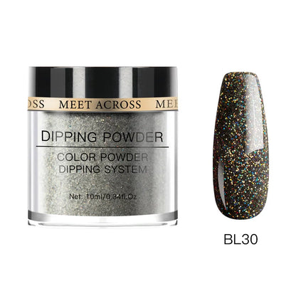 Glitter Nail Dipping Powder - Pink, No Lamp, 5/10g
