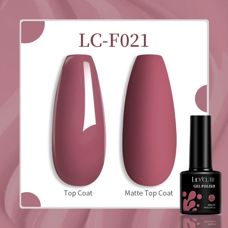 LILYCUTE 8ml Pink Natural Dried Flower Gel Nail Polish Summer Colorful Fairy Series Manicure Painting Soak Off Nail Art UV Gel