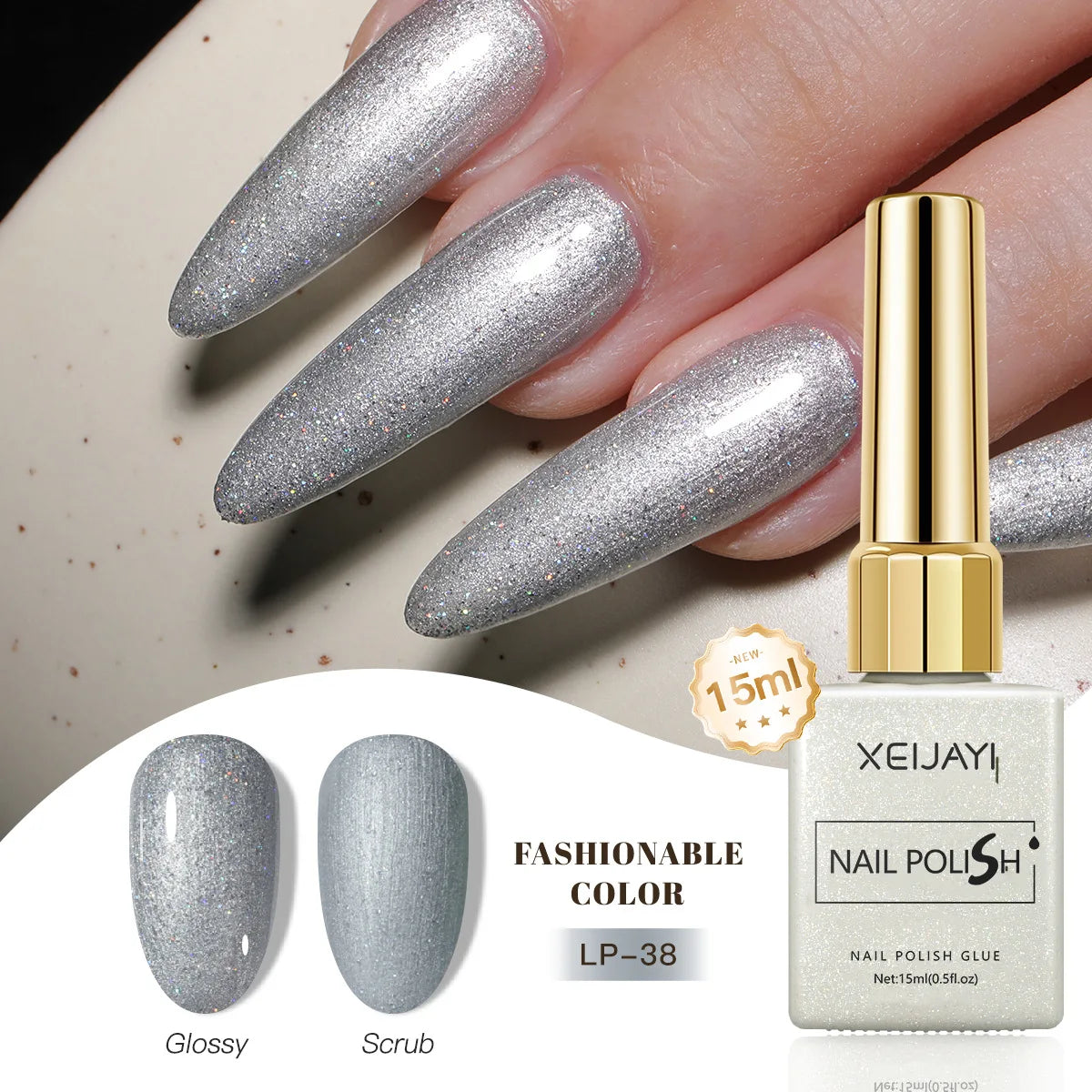 Gel Nail Polish: Nail Varnish Gel 60 Colors - Gloss, Matte, Ice-Clear Finish