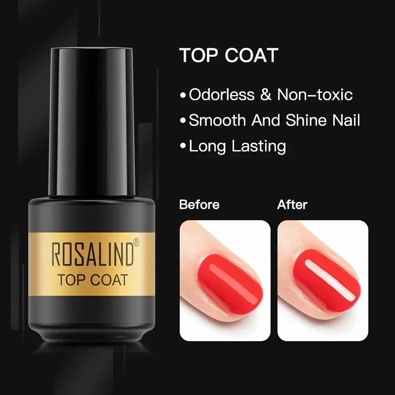 ROSALIND gel nail polish colors For Nail Art Soak Off Semi-permanent UV LED en gel temperature nail polish Christmas nail