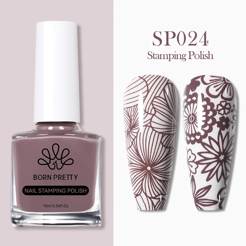 Nail Stamping Polish Set - 25 Colors, Peel Off Latex