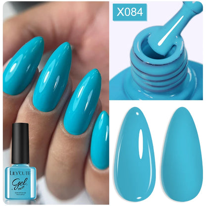 LILYCUTE 7ml Thermal Gel Nail Polish 3 Layers Temperature Color Changing Gel Polish Semi Permanent UV Gel For Nail Art Manicure