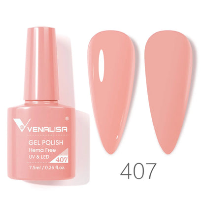 Venalisa VIP4 7.5ml Gel Nail Polish Hema Free Full Coverage Beautiful Semi Permanent Soak Off UV LED Gel Nail Polish Gel Lacquer