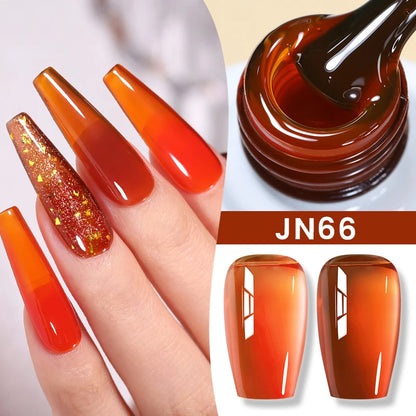 Jelly Nude Gel Nail Polish 10ml - Light Pink Peach UV Cure